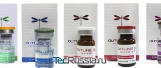 Outline Gel with zinc – biorevitalizant, skin protector, liquid biothreads. Medicines, photos, reviews and prices 